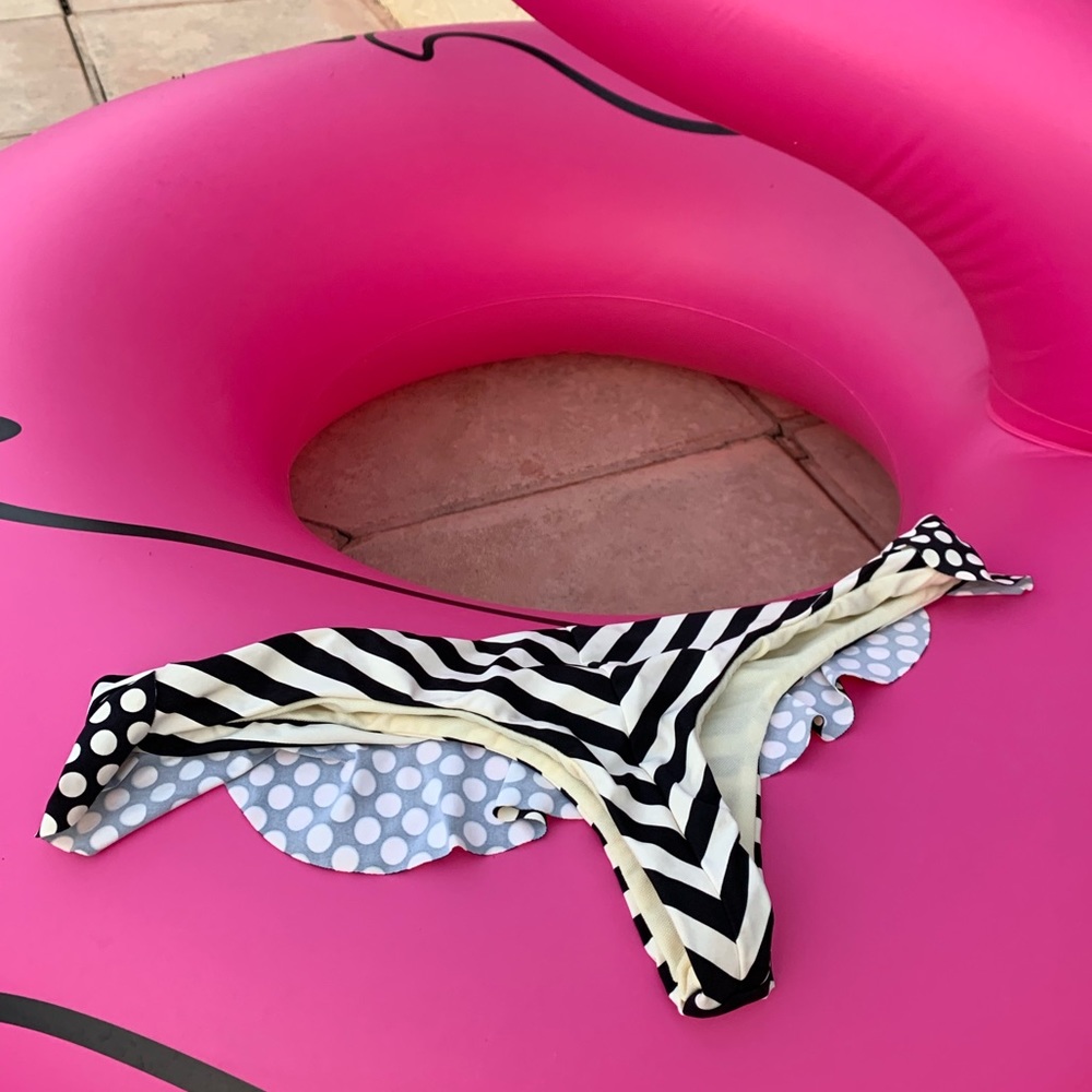 Spunky Polka dot thong swim bottom
